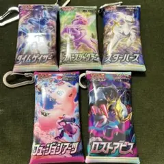 ポケカ　ポケモン　一番くじ　D賞　カラビナ付きクリアポーチ