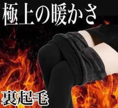 裏起毛 あったかレギンス ブラック トレンカ レディースインナー 防寒