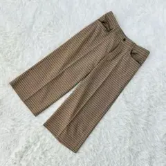 新品未使用❗️【ヴァンドゥ－オクトーブル】レディースワイドパンツ クロップド丈