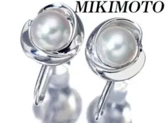 【MIKIMOTO】 アコヤ真珠 シルバー925 イヤリング