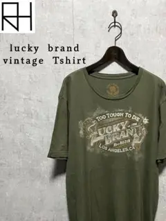 【古着】lucky　brand フロントデザインTシャツ