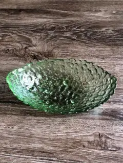 【未使用品】昭和レトロ・ガラスボウル