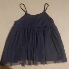 gu チュールキャミ　ネイビー　150 美品