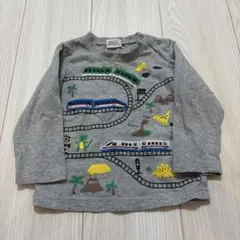 BABCHIP バブチップ長袖ロンTシャツ 90サイズ グレー