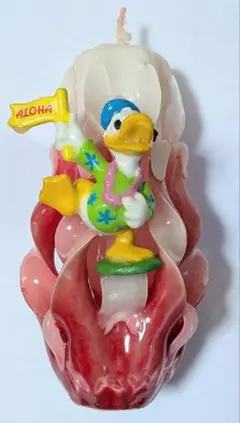 ドナルドダック フィギュア付きキャンドル