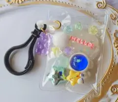 ガチャ詰めポーチ風　キャンディバッグキーホルダー　宇宙飛行士