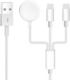 Watch充電器 3in1 Watch充電ケーブル 磁気充電ケーブル USB