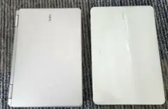 ジャンク NEC ノートPC 白いとシルバー 2セット 日本語キーボード