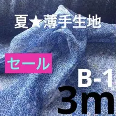 薄手生地　布　夏素材　生地　B-1 ジョーゼット　ポリエステル