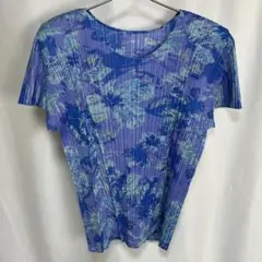 【極美品】15ss PLEATS PLEASE 花柄 フラワー プリーツトップス