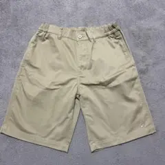 ASICS ベージュ ハーフパンツ　Lサイズ