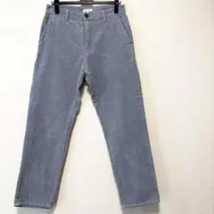 ビューティ&ユース　レディース　テーパードパンツ コーデュロイ　ライトブルー M