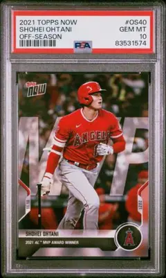 topps now 大谷翔平 mvp 2021ver psa10