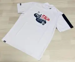 フィラ メンズ ゴルフ モックネックシャツ ウェア Mサイズ ホワイト 新品