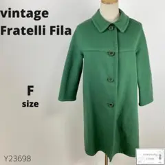 Fratelli Fila フラテッリフィラ チェスターコート チェック柄 緑