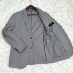 『美品』EPOCA UOMO シアサッカーテーラードジャケット グレー Lサイズ