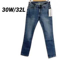 30W/32L メンズ　ジーンズ　スリムフィット　ストレート　ジーパンブルー