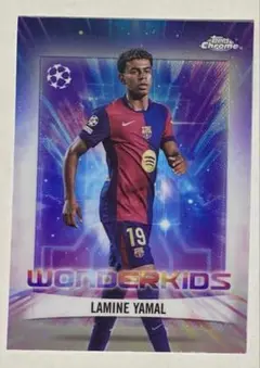 ラミン・ヤマル　topps ワンダーキッズ　50シリ Topps UEFA SOCCER ラミン・ヤマル ワンダーキッズカード - メルカリ