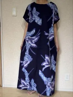 245.浴衣　リメイク　ワンピース　反物から