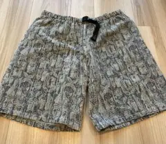 90s　グラミチ　USA製　総柄ショーツ　魚柄　織り　L