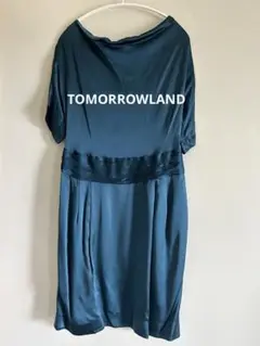 トゥモローランド　ダークグリーン　シルクドレス