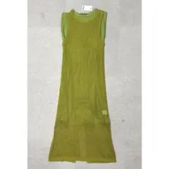 ★新品★ ROSE BUD メッシュニットワンピース　ノースリーブ　2点セット