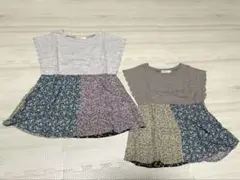 【未使用】BEAMS 花柄ノースリーブ　100cm、120cm