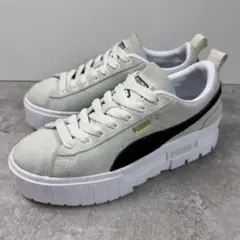 【美品】PUMA プーマ メイズ ウィメンズ スニーカー ローカット 厚底 25