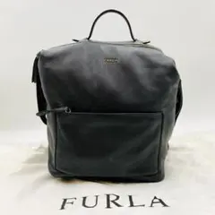 美品✨入手困難品 フルラ ダフネ バックパック レザー ブラック