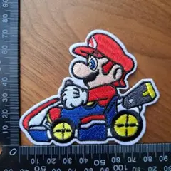 [匿名発送]401.マリオ　カート　アイロン　刺繍　ワッペン　アップリケ