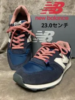 ニューバランス996 ネイビー×ピンク 23.0センチ