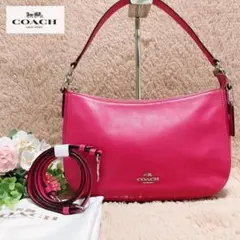 coach コーチ チェルシー クロスボディ ショルダーバッグ ピンク レザー