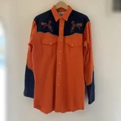 Mid-West Garment Co. オレンジ　ウェスタンシャツ