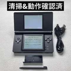 jh3【清掃&動作確認済】Nintendo DS Lite ジェットブラック本体