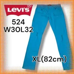 【大きいサイズ】Levi's 524 XL(82) 黒タグ レアカラー ダメージ