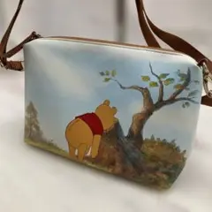 新品未使用　pooh合皮プリント2wayバッグ