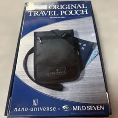 ナノユニバース　オリジナルトラベルポーチ　ブラック