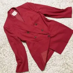 【美品】Burberrys テーラードジャケット ダブル 赤 15 大きいサイズ