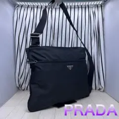【美品】PRADA×プラダ A4収納可能斜めがけショルダーバッグ