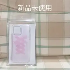 シアラ　iPhone12pro アイフォンケース　レースアップリボン