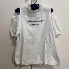 mezzo piano 半袖オフショルダーシャツ S