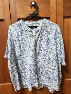 nombre impair　花柄 半袖ブラウス