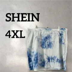 SHEIN 【4XL】タイダイ柄ミニスカート