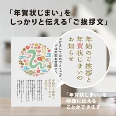 年賀状じまい2025（新年お知らせ）私製10枚入り ヘビ年 スネーク