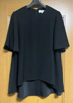 【 ENFOLD 】エンフォルド 袖スリット フレア プルオーバー ブラウス