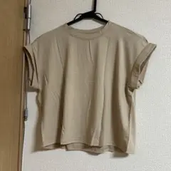 ベージュ ノースリーブ Tシャツ Mサイズ　レディース