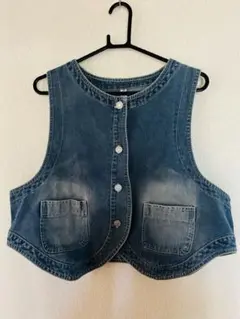 デニムノースリーブベスト　2xl 3L