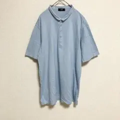 《23区 HOMME》半袖シャツ　ポロシャツ　爽やか　夏服　水色　サイズ50