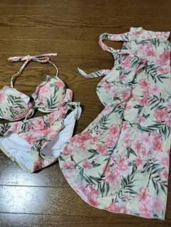 PAUL＆JOE SISTER 花柄セパレート水着・カバーアップセット