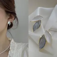 リーフ フォーマル ピアス 【数量限定】 レディース 葉 パーティー